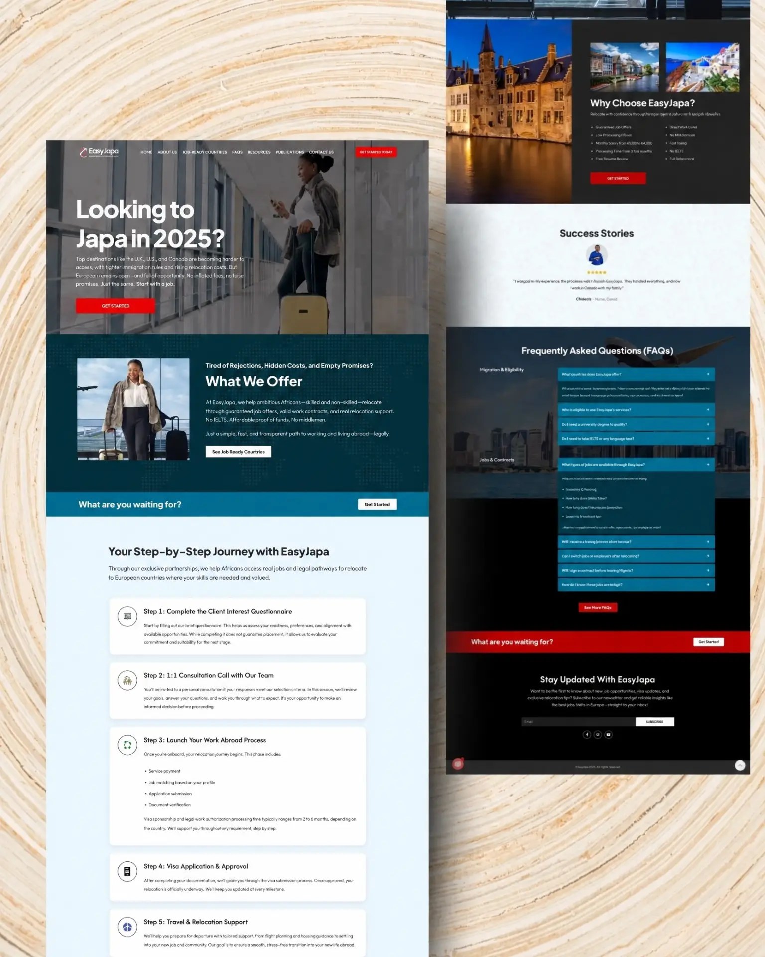 EasyJapa website by Udo Ezekiel