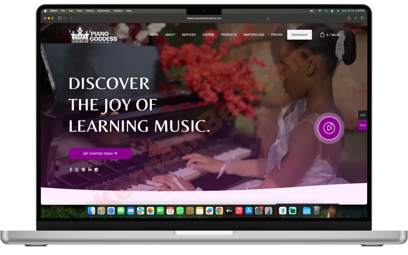Pianogoddess-Homepage